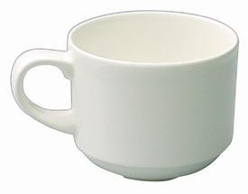 Alchemy White Stacking Tea Cup Tableware - image  SLS Catering & Hygiene