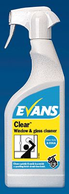 Evans Clear Window Glass & S/S Cleaner Cleaning Chemicals - image  SLS Catering & Hygiene