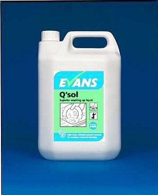 Evans Q-Sol Washing Up Liquid Cleaning Chemicals - image  SLS Catering & Hygiene